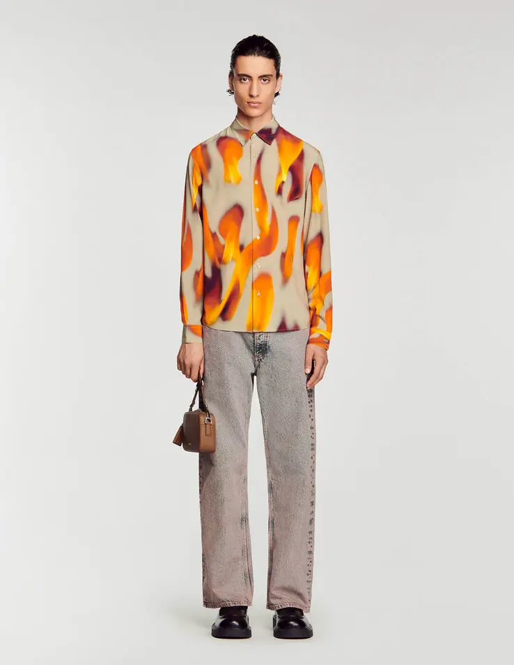 Sandro Flame pattern shirt Login to add to Wish list. 1