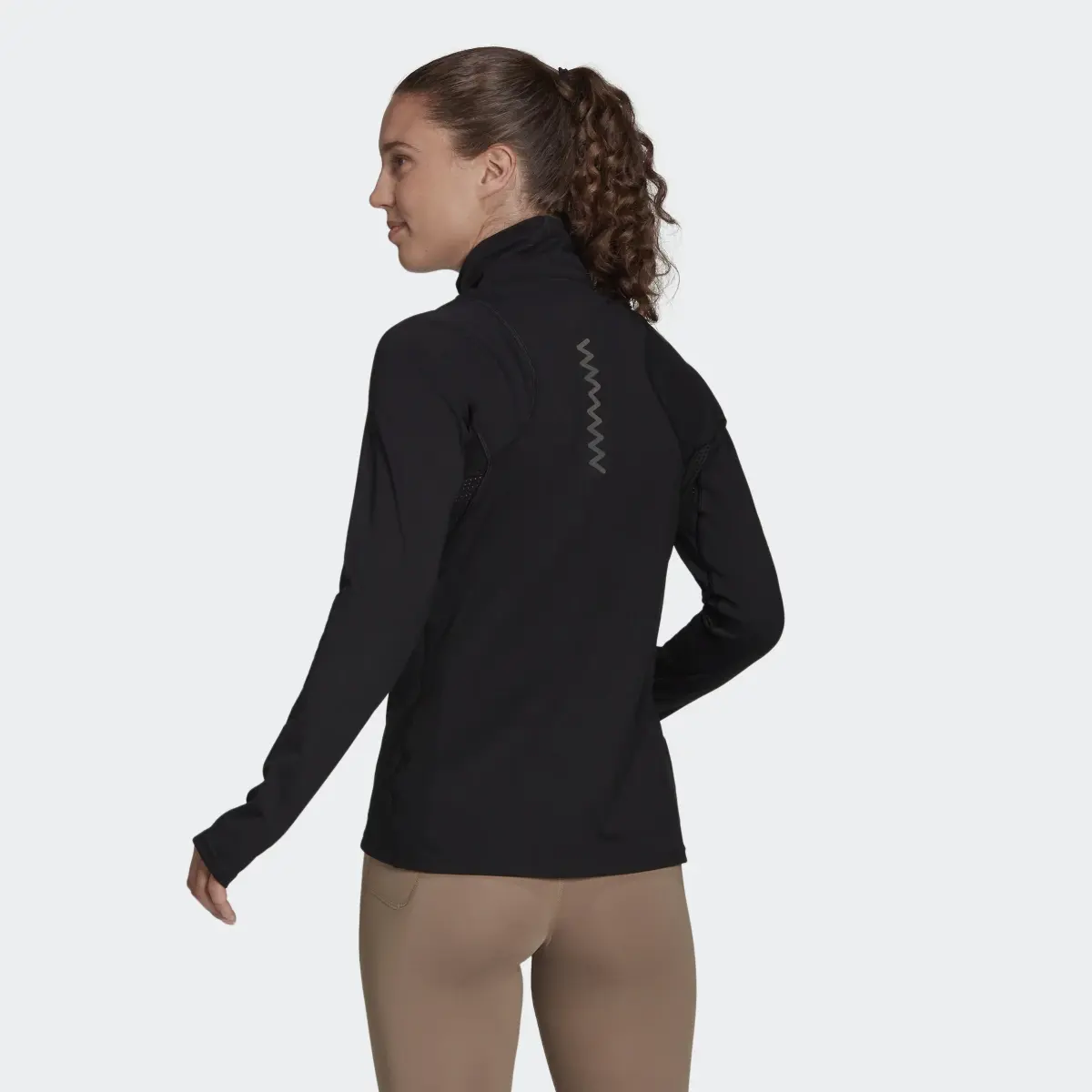 Adidas Felpa Run Fast Half-Zip Long Sleeve. 3