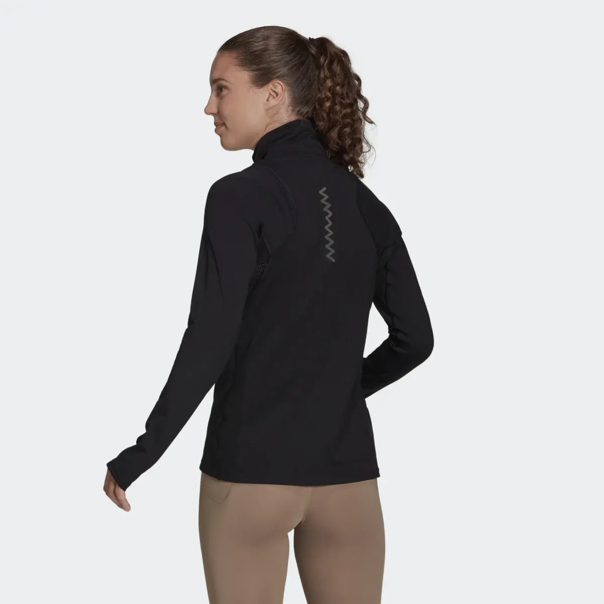 Adidas Run Fast Half-Zip Long Sleeve Sweatshirt. 3