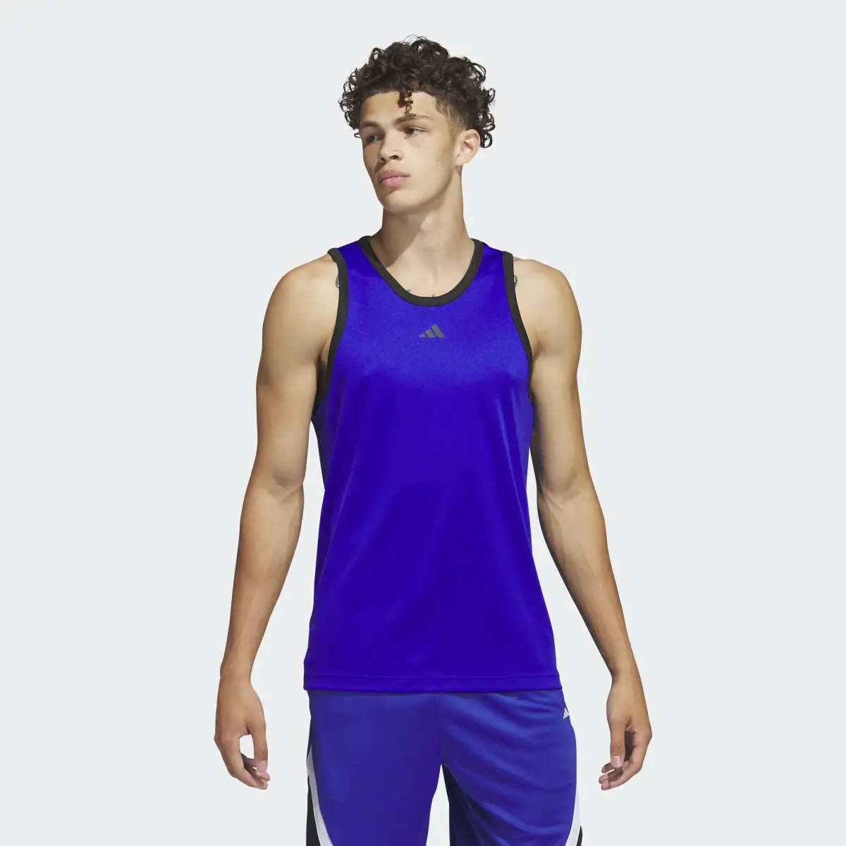 Adidas Basketball 3-Stripes Tank Top. 2