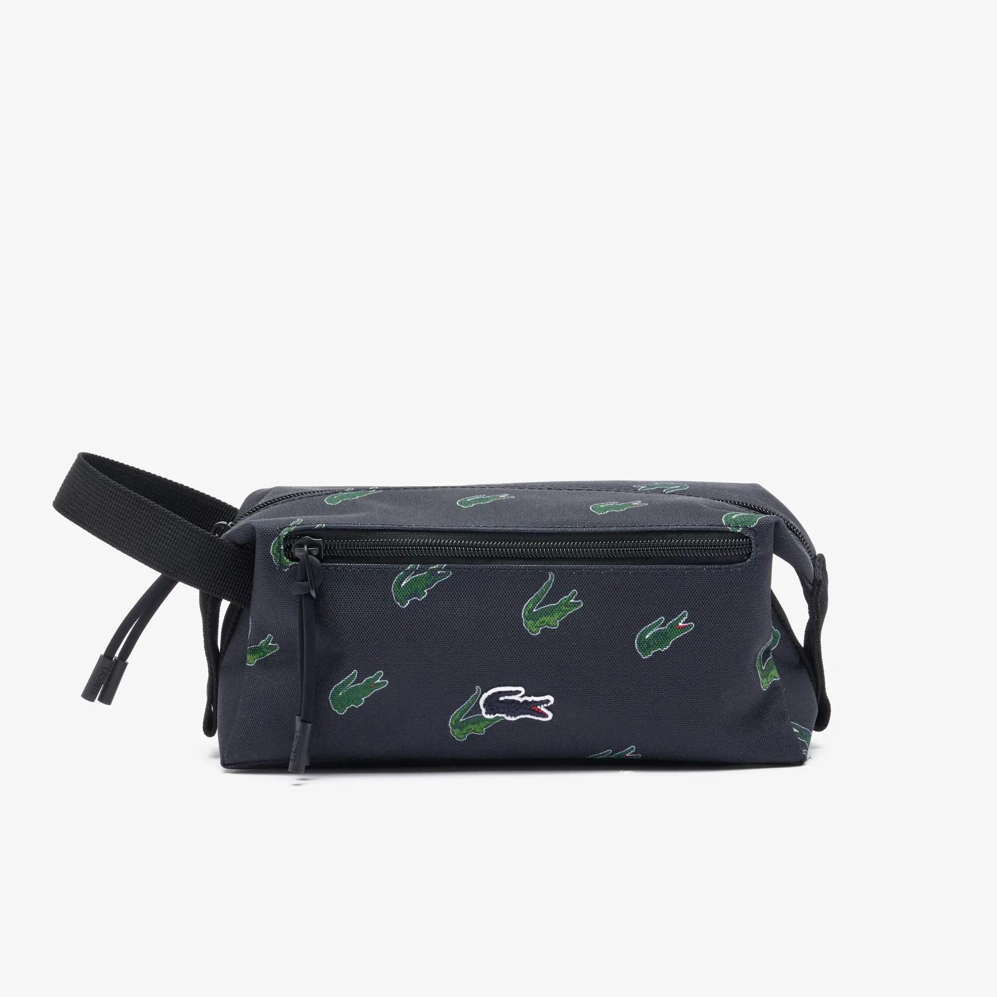 Lacoste Coated Canvas Printed Toiletry Bag. 1