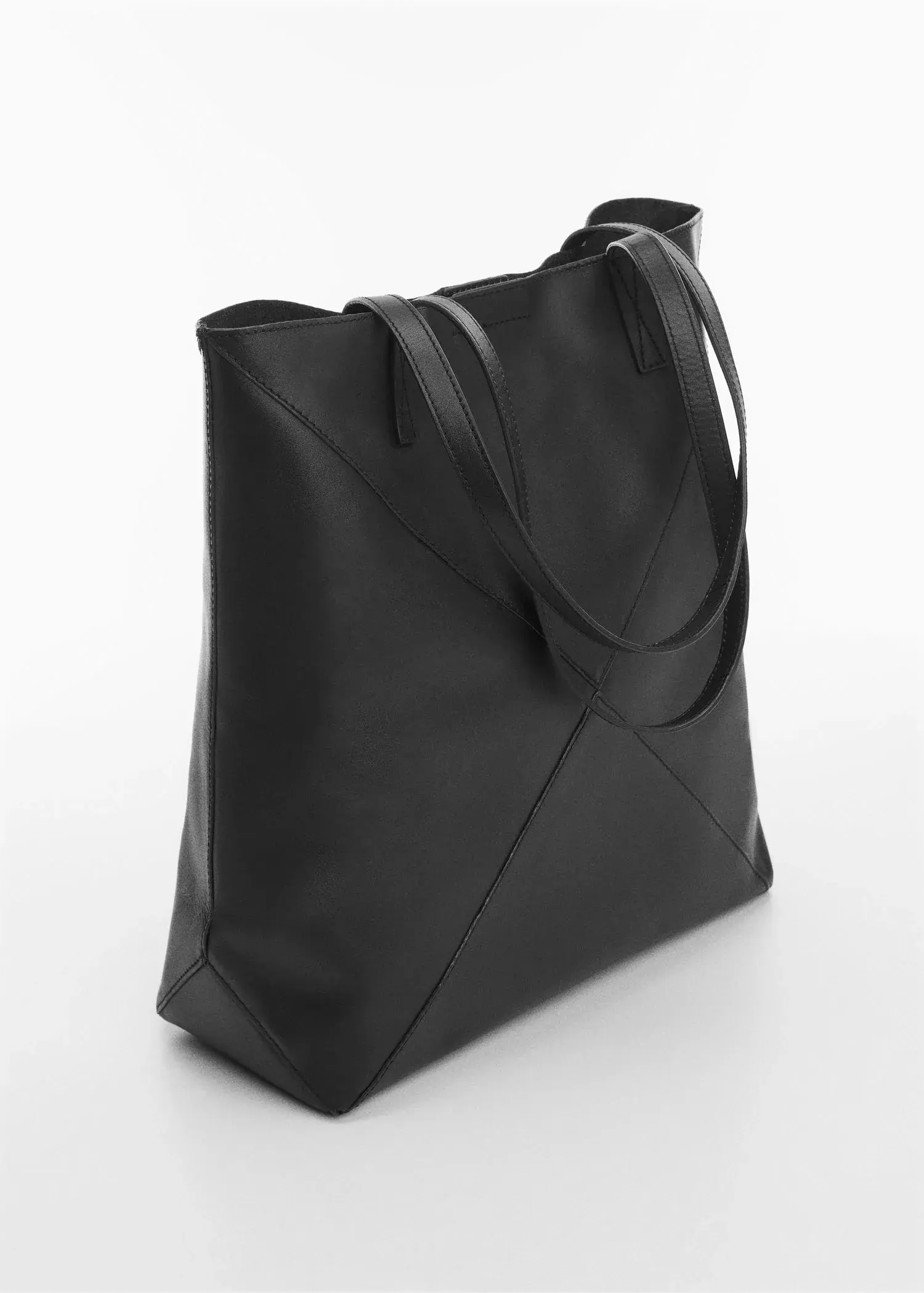 Mango Leather shopper bag. 2