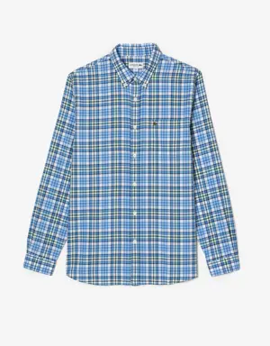 Lacoste Men’s Lacoste Organic Cotton Check Shirt. 2