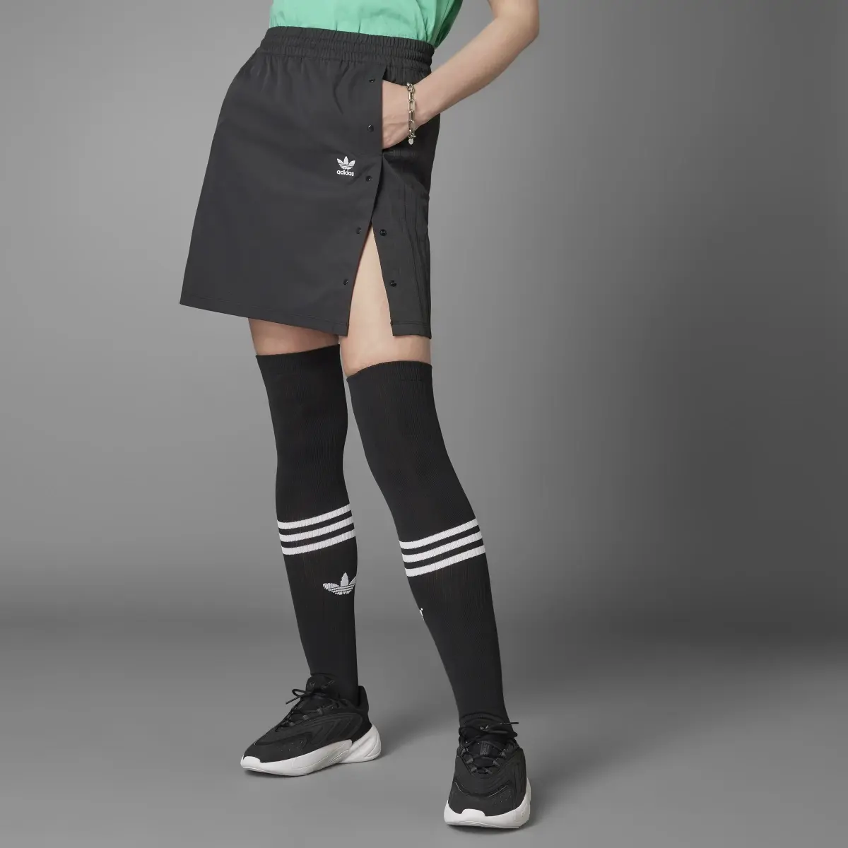 Adidas Always Original Snap-Button Skirt. 1