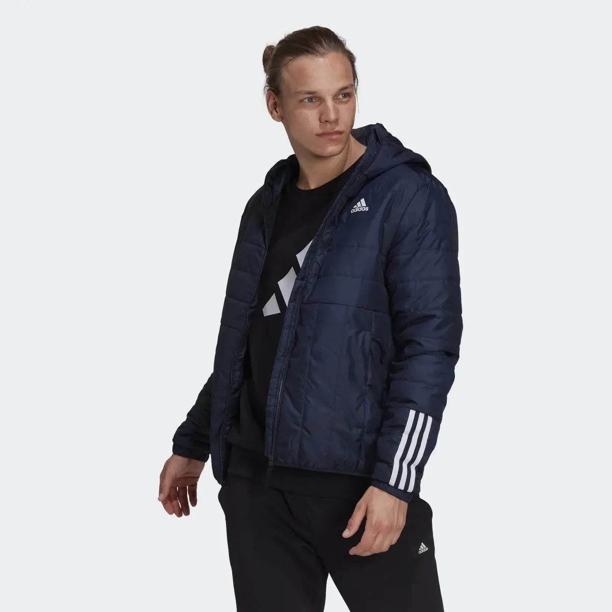 Adidas Chaqueta con capucha Itavic Light 3 bandas. 2