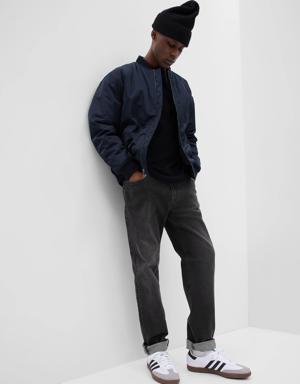 Straight Jeans in GapFlex black