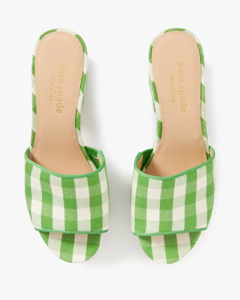 Kate Spade Ibiza Gingham Sandals. 3