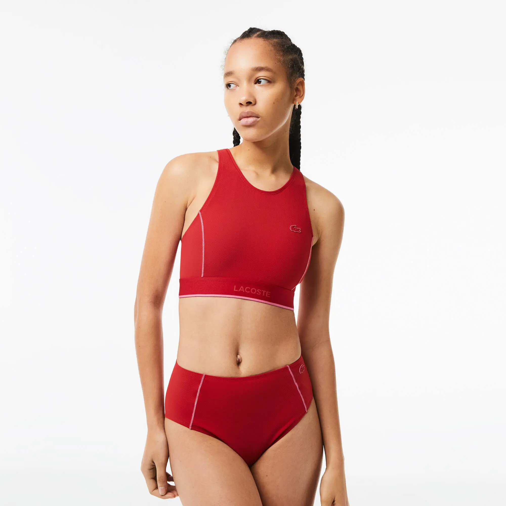 Lacoste Women’s Lacoste Technical Jersey Swim Top. 1
