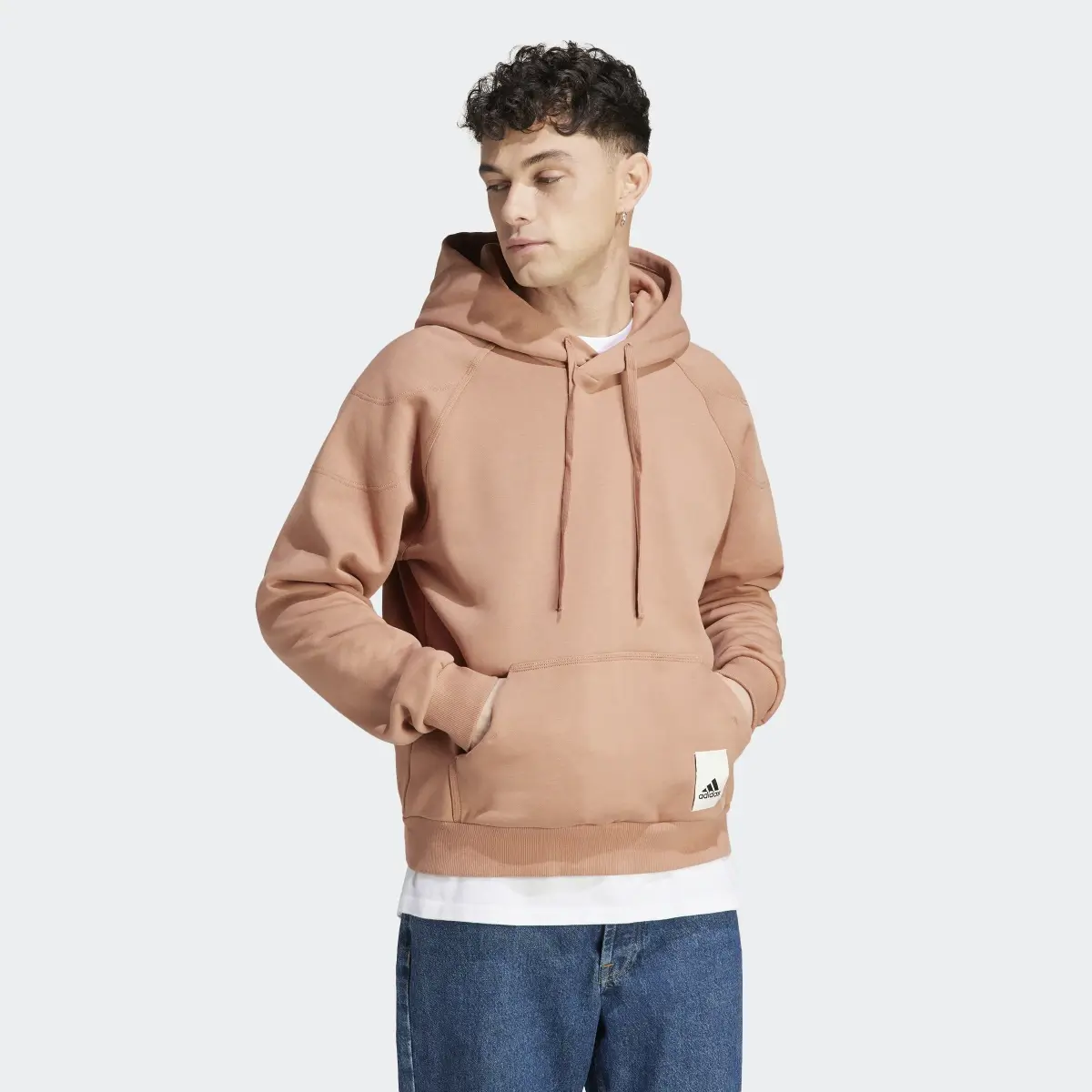 Adidas Lounge Fleece Hoodie. 2