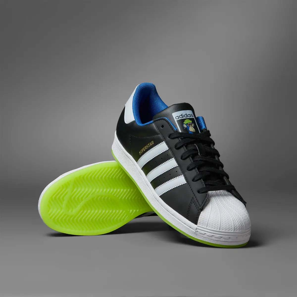 Adidas Superstar x Indigo Herz Shoes. 1