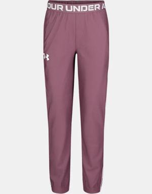 Little Girls' UA Logo Trim Tapered Joggers