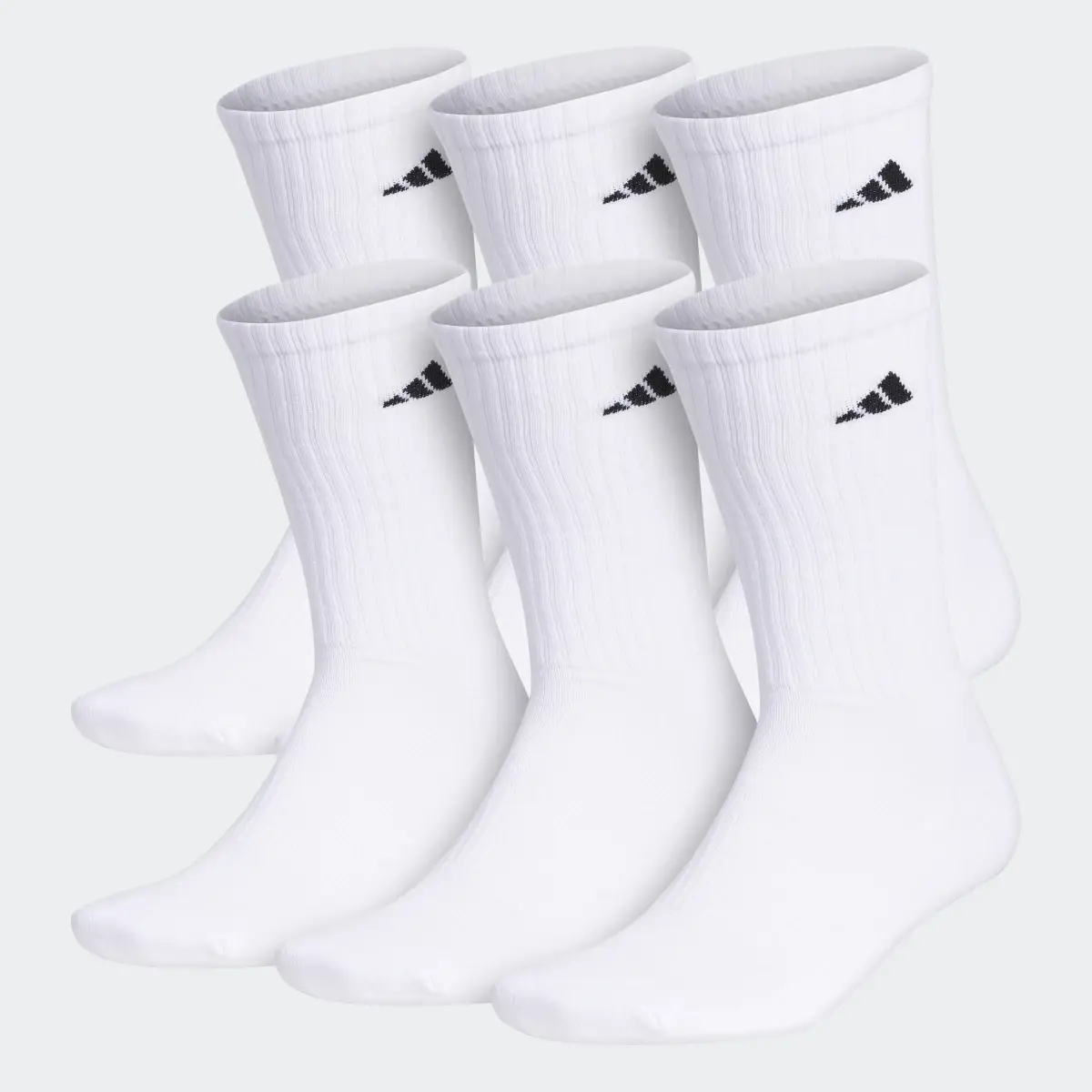 Adidas Athletic Cushioned Crew 6 Pairs. 2