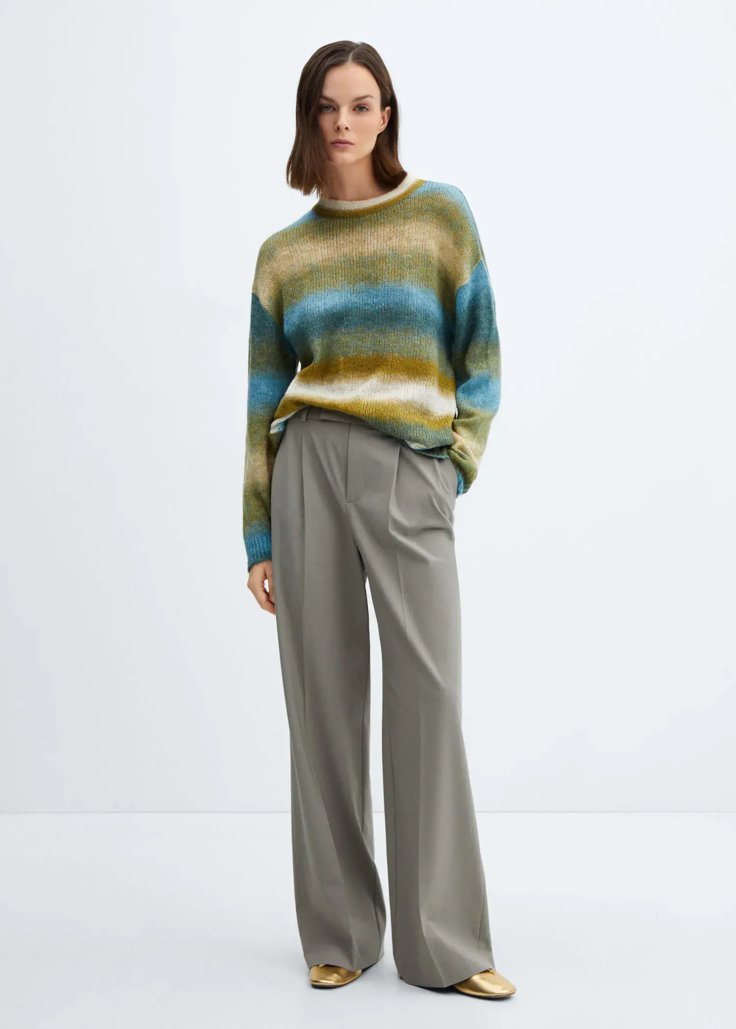 Mango Degraded knitted sweater. 2
