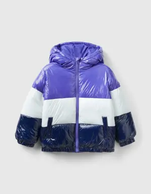 color block padded jacket