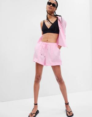 Gap Crinkle Gauze Shorts pink