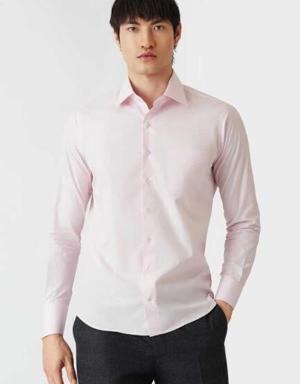 Men’s Regular Fit Long Sleeve Classic Shirt PINK