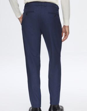 Damat Tween Damat Slim Fit Lacivert Düz %100 Yün Chino Pantolon. 3 Damat Tween Damat Slim Fit Lacivert Düz %100 Yün Chino Pantolon. 3