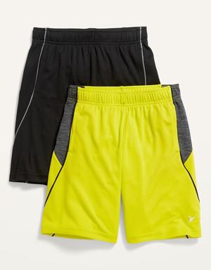 Go-Dry Mesh Shorts 2-Pack for Boys yellow