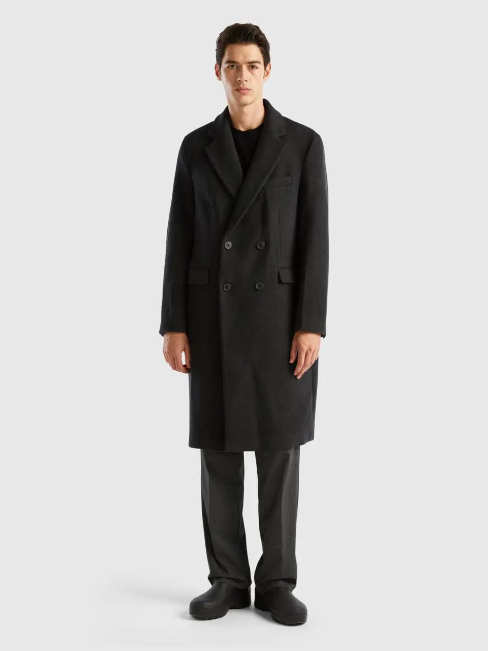 Benetton double-breasted slim fit coat. 1