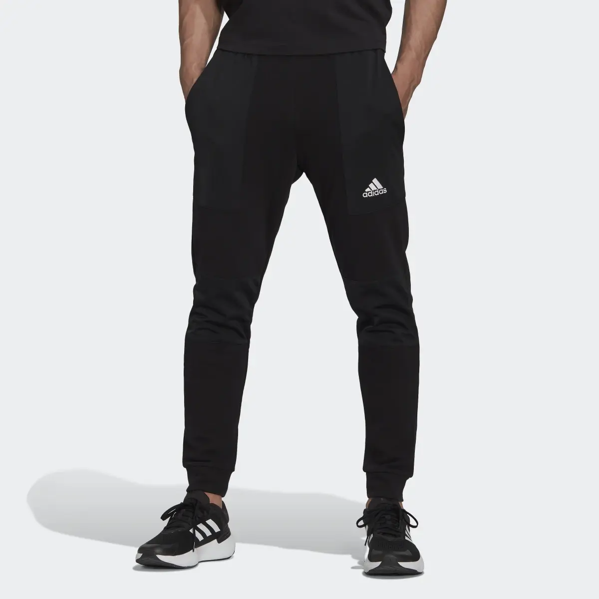 Adidas Essentials BrandLove French Terry Joggers. 1