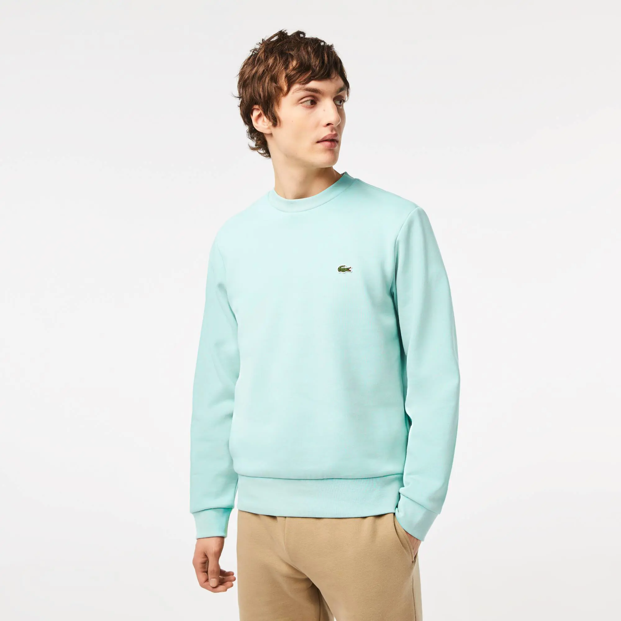 Lacoste Men's Lacoste Organic Brushed Cotton Jogger Sweatshirt. 1