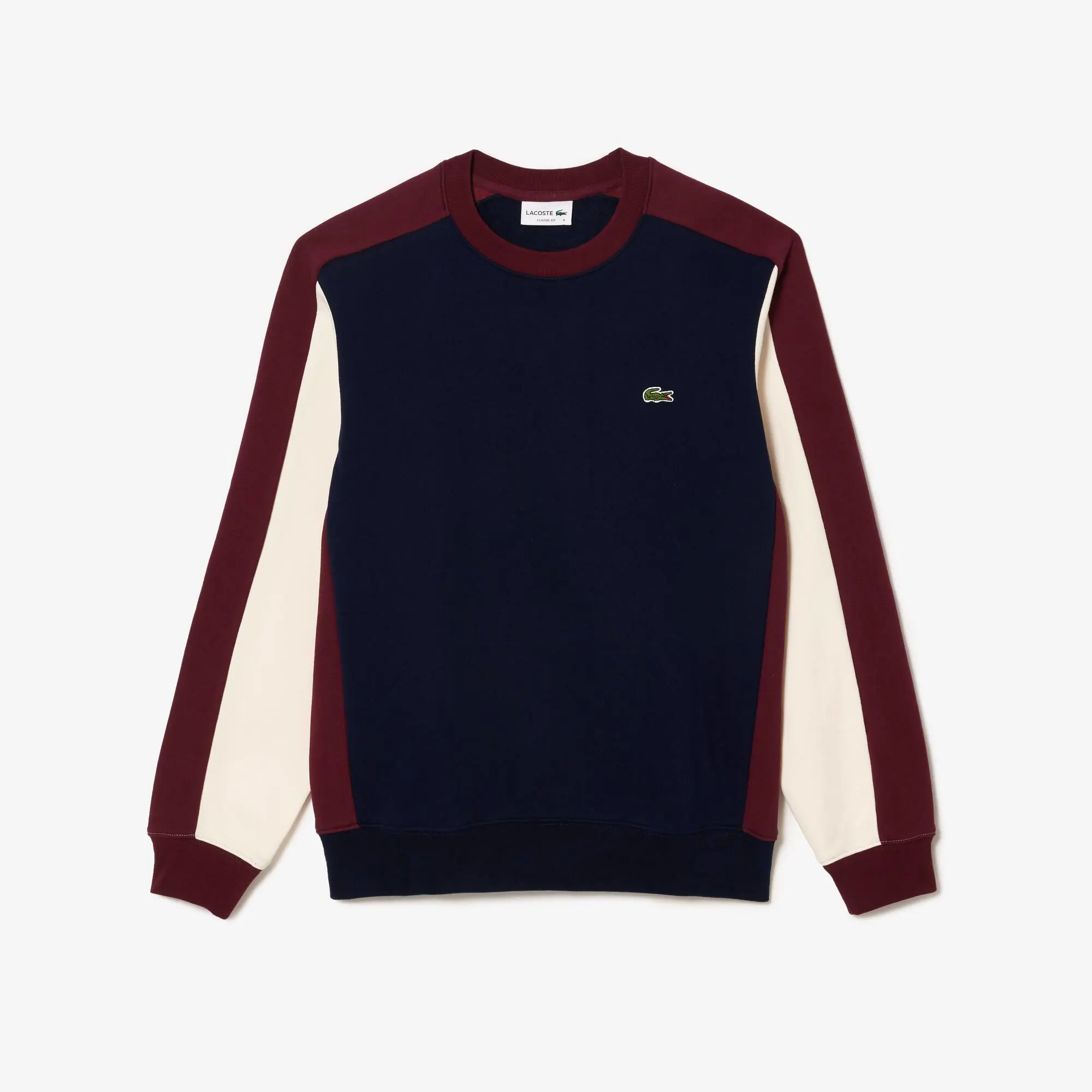 Lacoste Brushed Fleece Colourblock Jogger Sweatshirt. 2