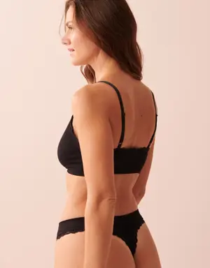 Lightly Lined Seamless Ribbed Bralette