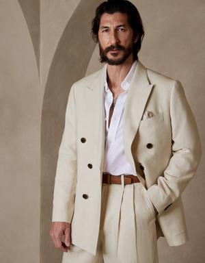 Sirolo Linen-Blend Suit Jacket beige