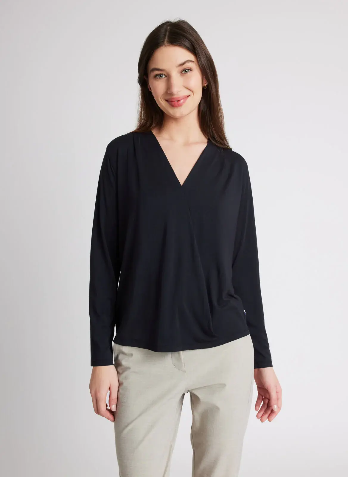 Kit And Ace At Ease Long Sleeve Blouse. 1
