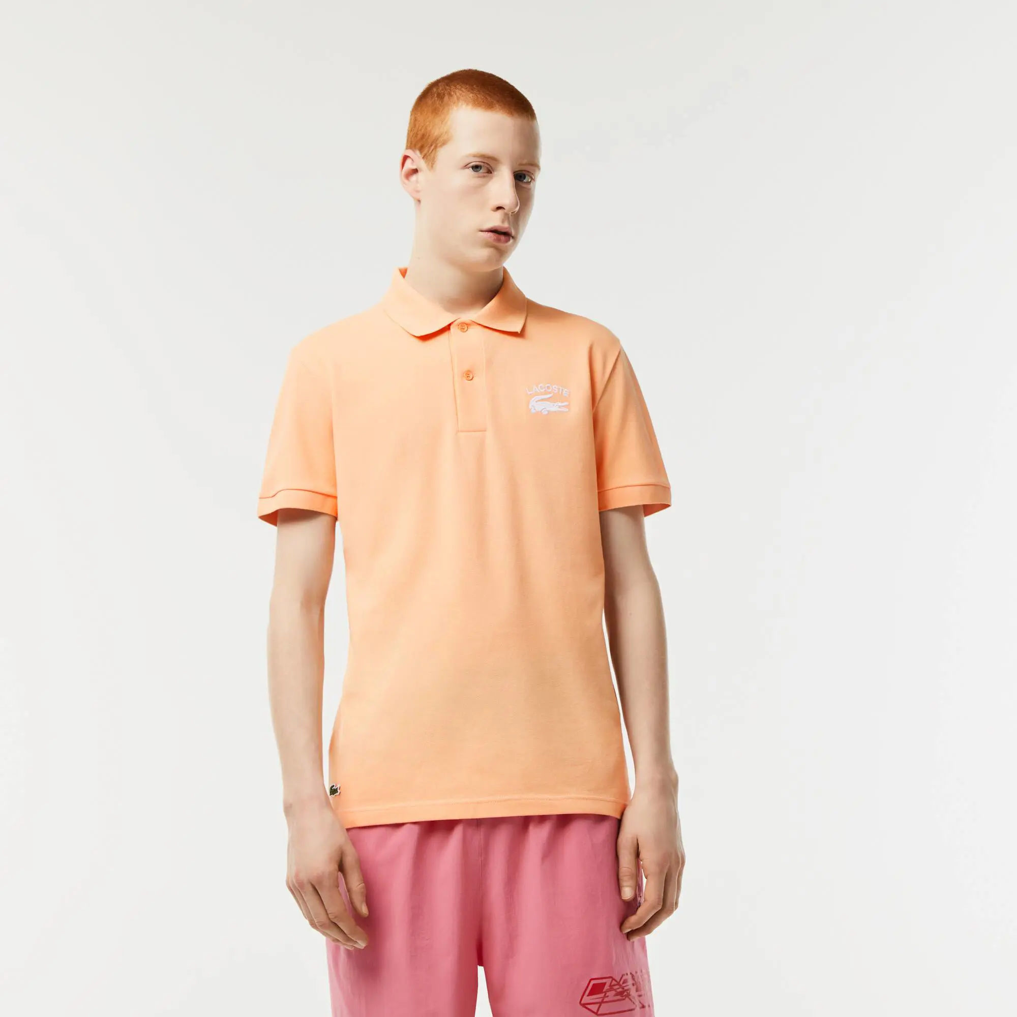 Lacoste Herren-Poloshirt aus Stretch-Mini-Piqué. 1