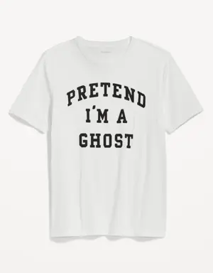 Matching Halloween Graphic T-Shirt for Men white
