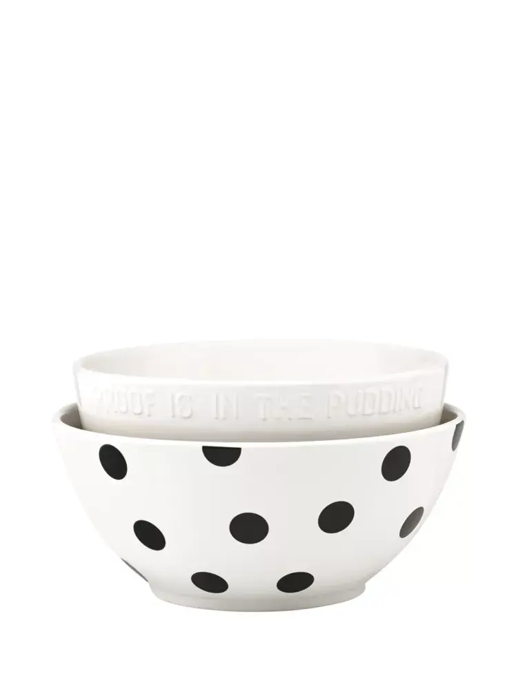 Kate Spade Deco Dot Set Of 2 Mixing Bowls. 1