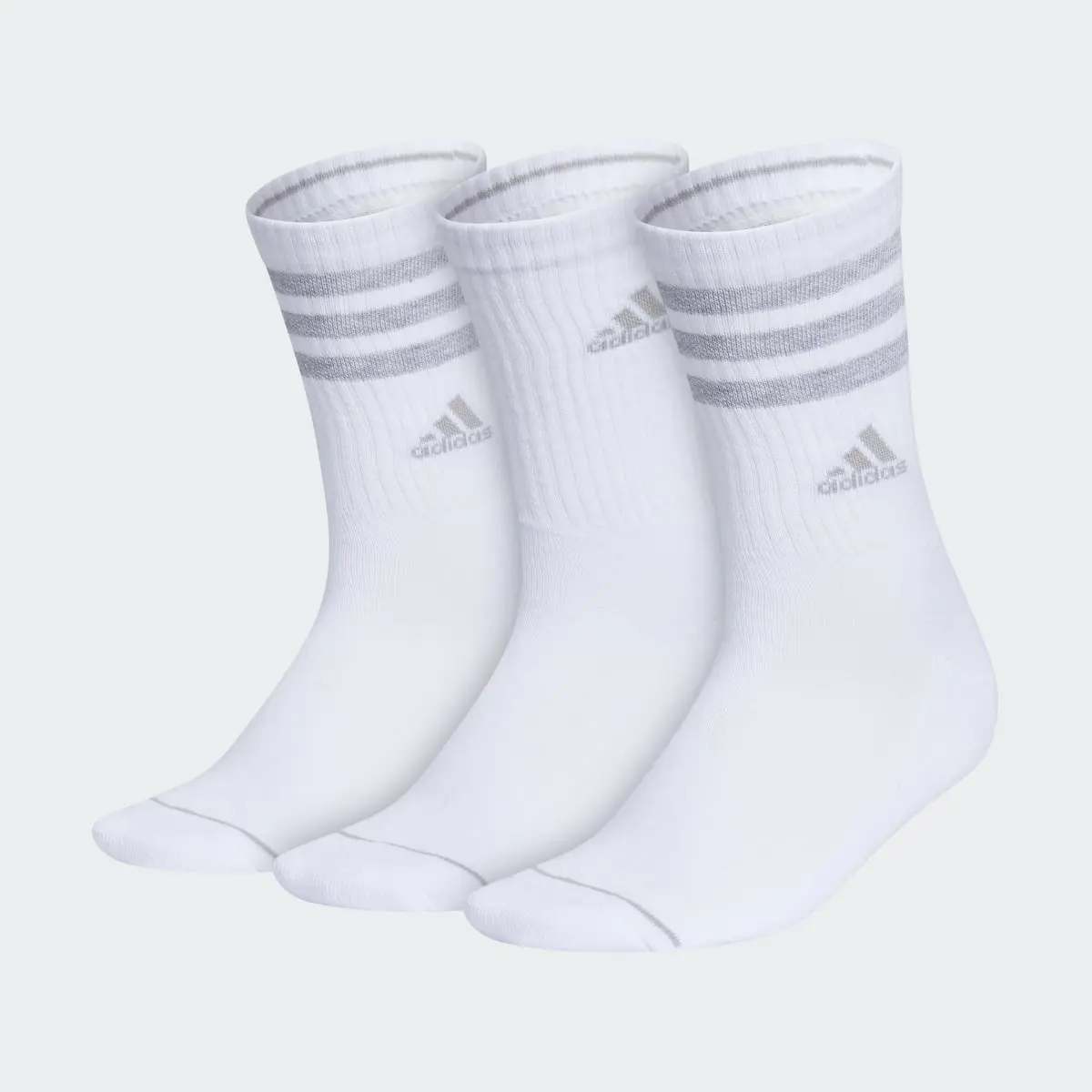 Adidas Cushioned 3-Stripes Crew Socks 3-Pack. 2