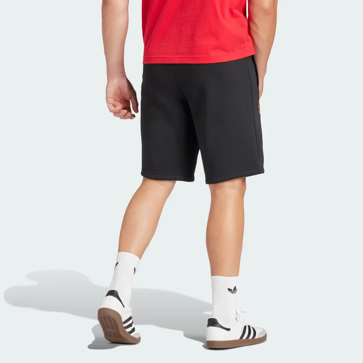 Adidas Manchester United Essentials Trefoil Shorts. 2