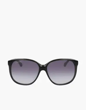 Lacoste Rectangle Acetate Oversize Look Sunglasses