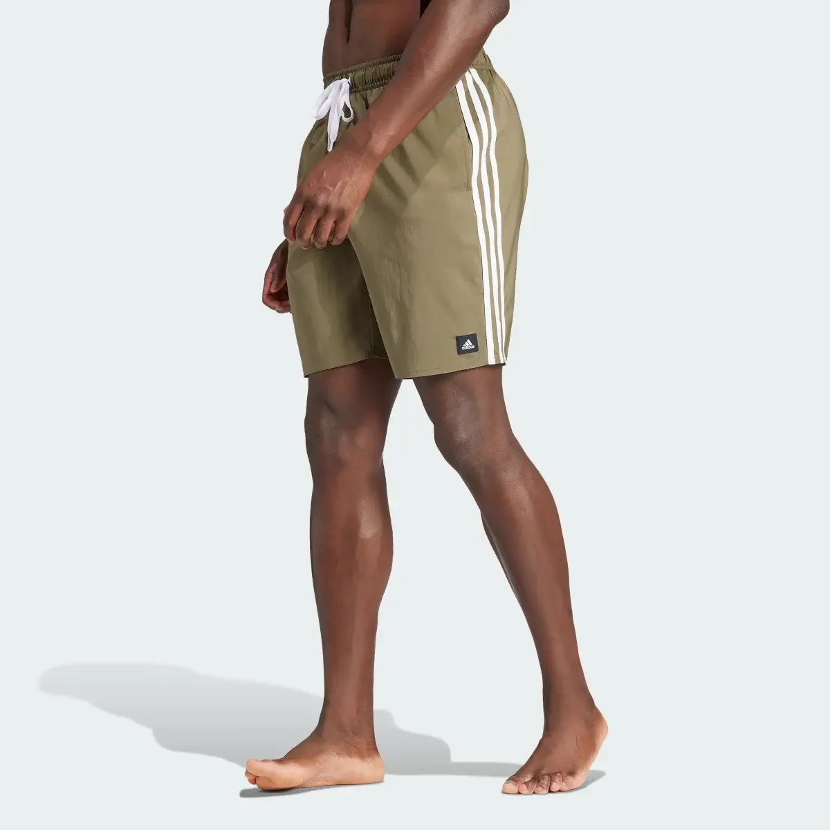 Adidas 3-Stripes CLX Swim Shorts. 1