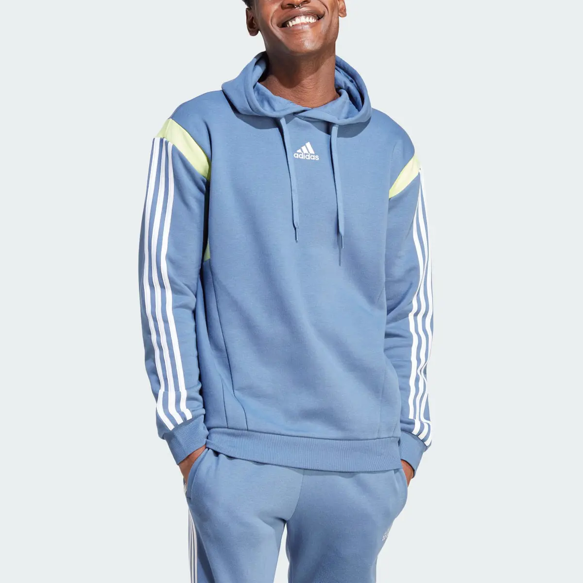 Adidas Sweat-shirt à capuche Colorblock. 1