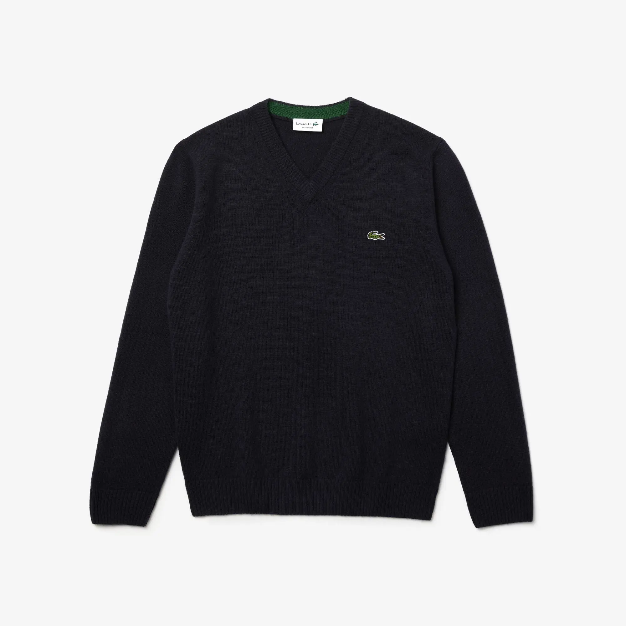 Lacoste Jersey de hombre de lana con cuello de pico. 2