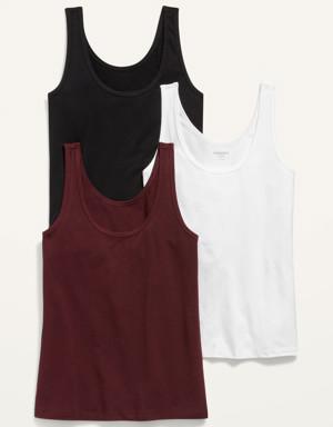 Old Navy First-Layer Tank Top 3-Pack for Women red