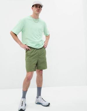 Nylon Utility Shorts green