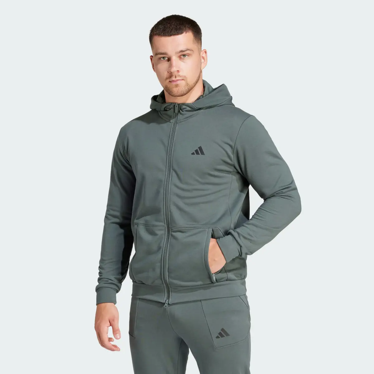 Adidas Chaqueta con capucha Pump Workout. 2