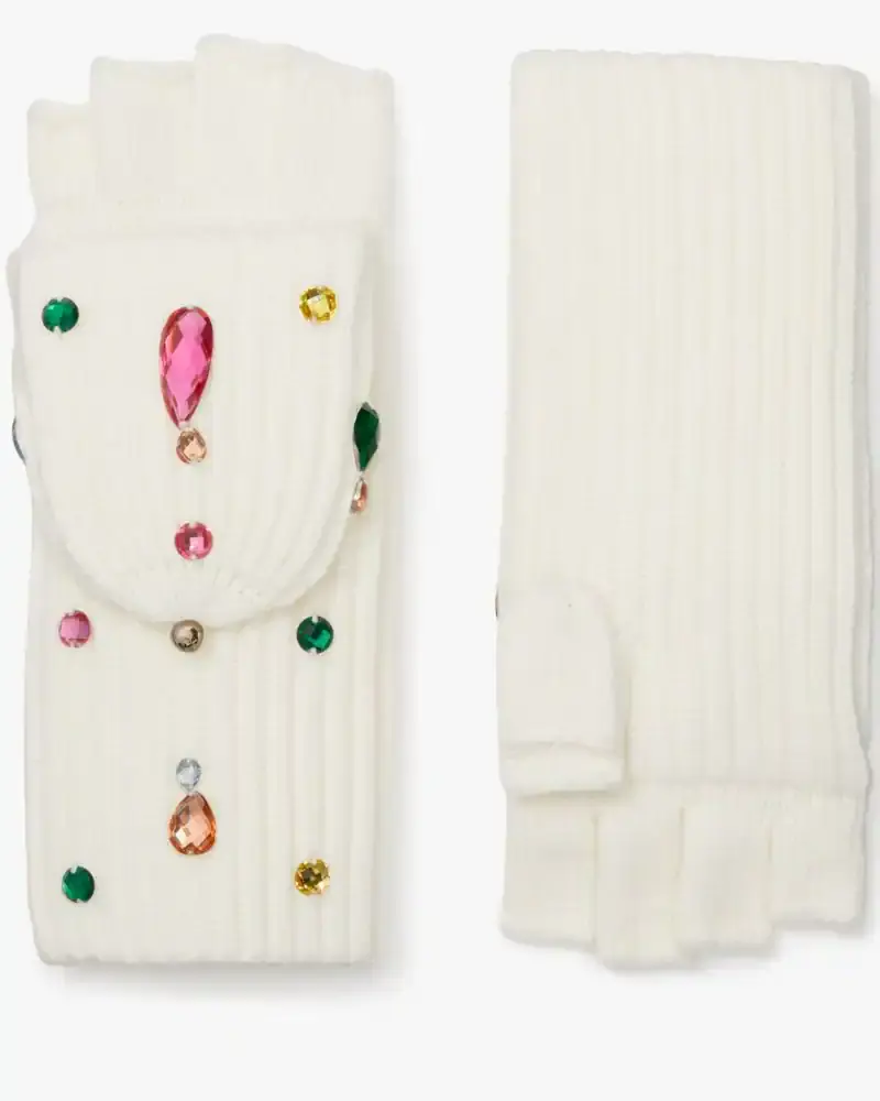 Kate Spade Embellished Pop Top Gloves. 3