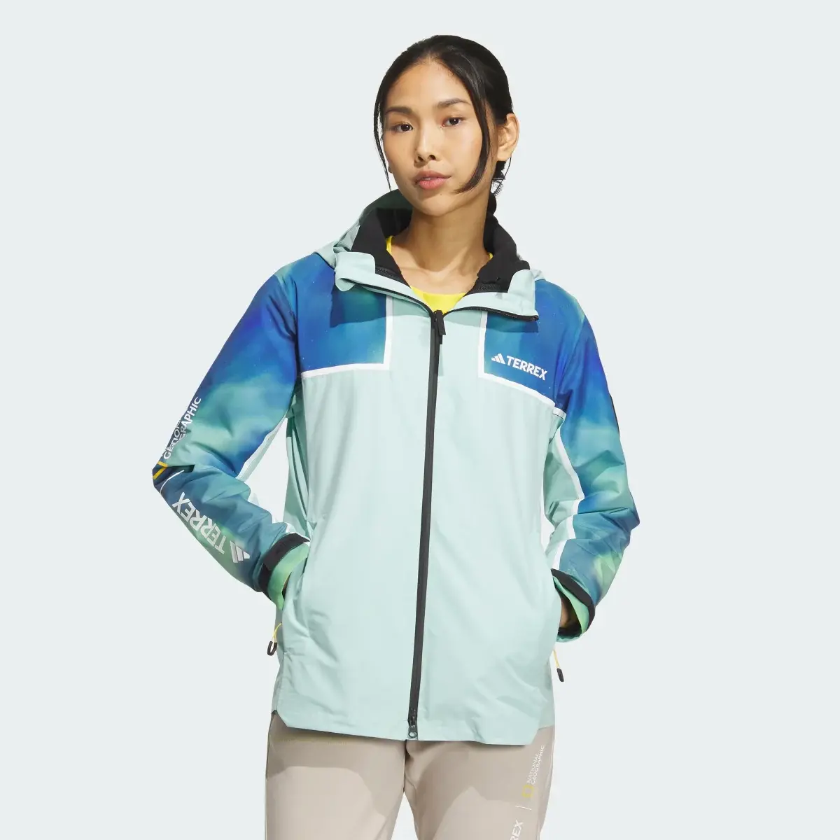 Adidas National Geographic RAIN.RDY Three-In-One Jacket. 2