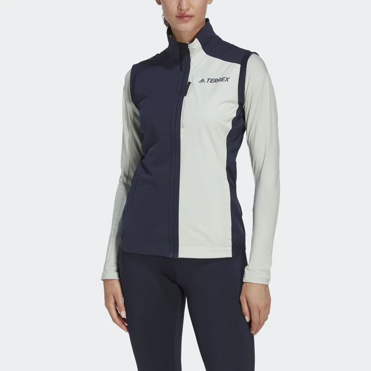 Adidas Terrex Xperior Cross-Country Ski Soft Shell Vest. 1