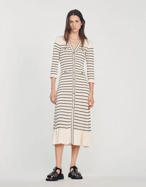 Long sailor-striped dress Login to add to Wish list