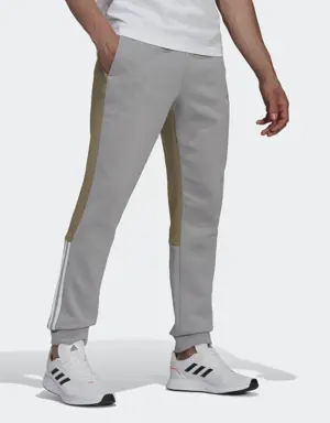 Adidas Essentials Colorblock Fleece Joggers. 3 Adidas Essentials Colorblock Fleece Joggers. 3