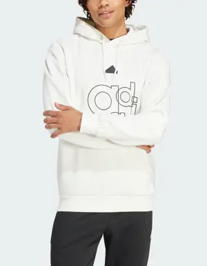 Adidas Graphic Print Fleece Hoodie