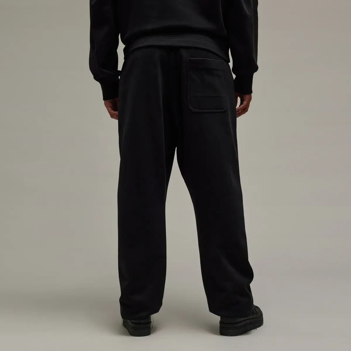 Adidas Y-3 Organic Cotton Terry Cuff Straight Pants. 3