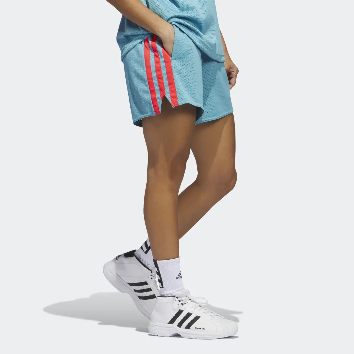 Adidas Select 3-Stripes Basketball Shorts. 1