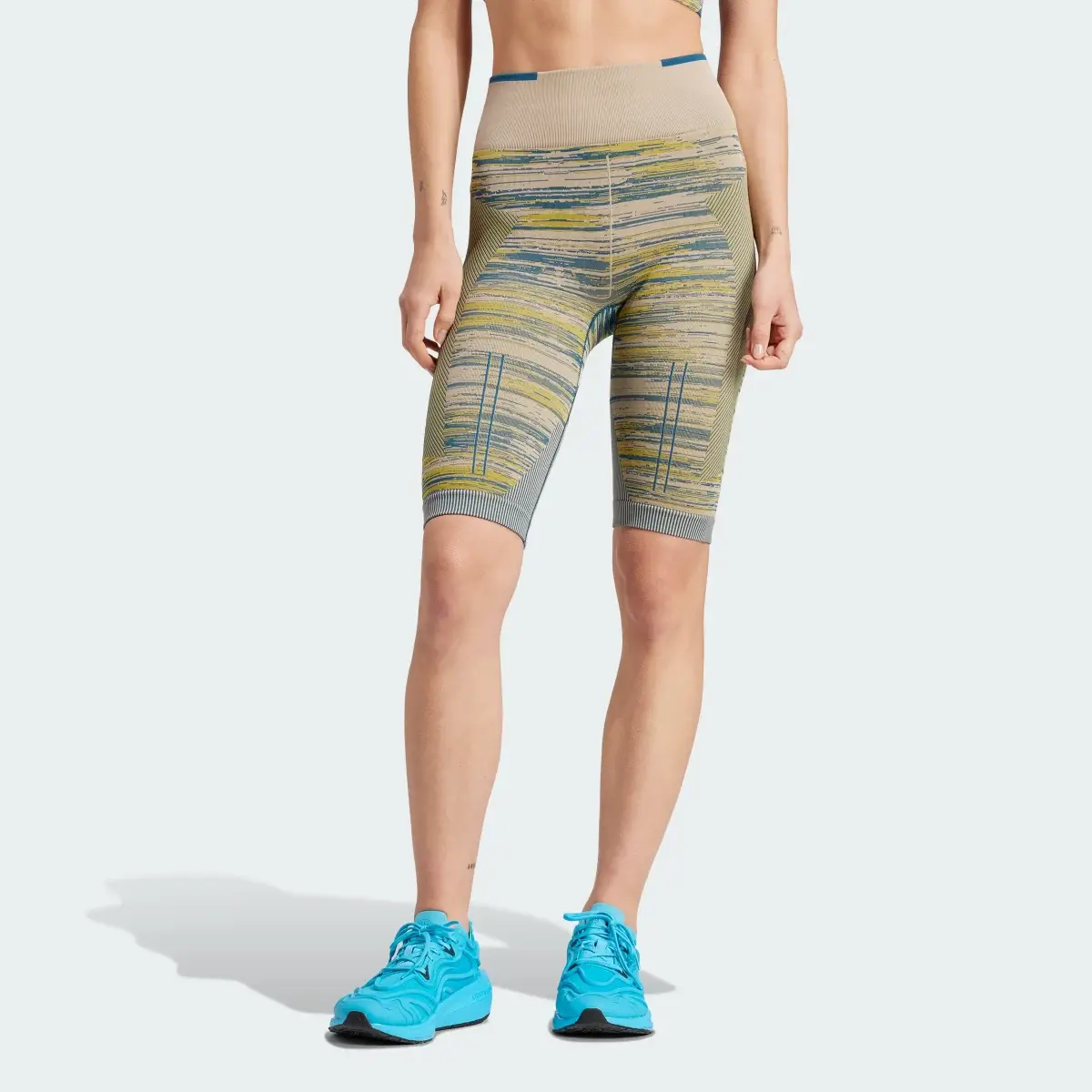 Adidas by Stella McCartney TrueStrength Seamless Yoga Bike Leggings. 1